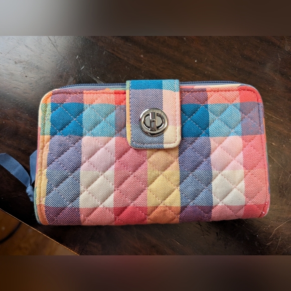 Vera Bradley Handbags - Very Bradley Turnlock Quilted Women's Wallet, Rainbow